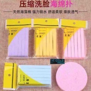 Compressed face foam (6pcs in a pack)