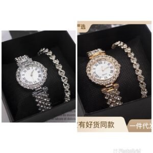 Female Stone Watch with Bracelet