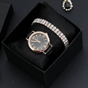 Quartz watch with bracelet