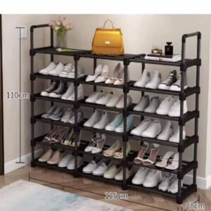 3 compartment shoe rack