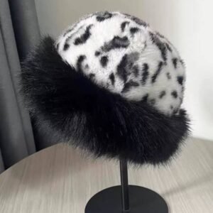 Animal skin fur cap